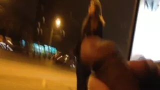 პიკაპის fucked ქერა ქუჩაში.